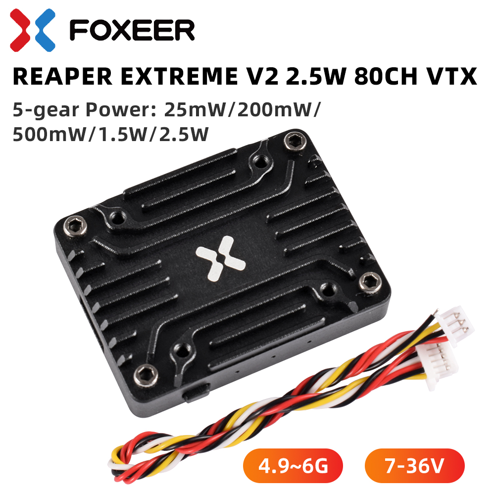Foxeer 5.8G Reaper Extreme V2  - Foxeer Reaper Extreme 2.5W Vtx recensione e prezzo